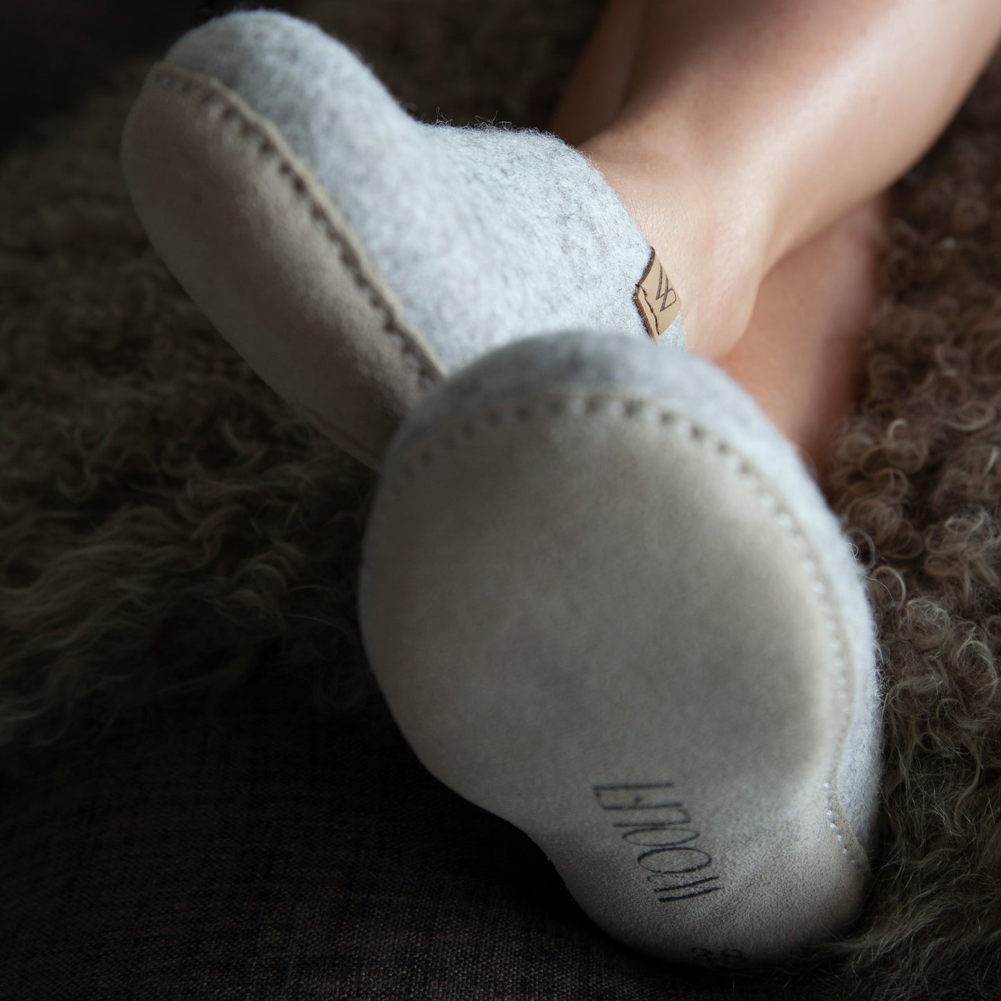 Woolfi Slip on slippers NZ wool