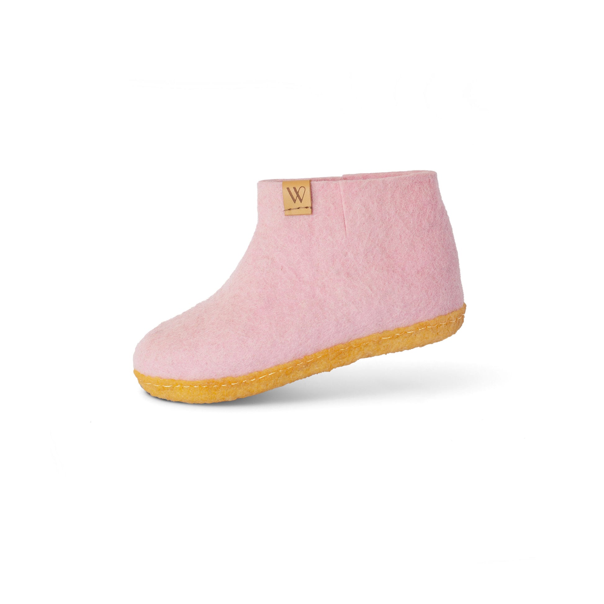 Kids Wool Boot Slipper Pink