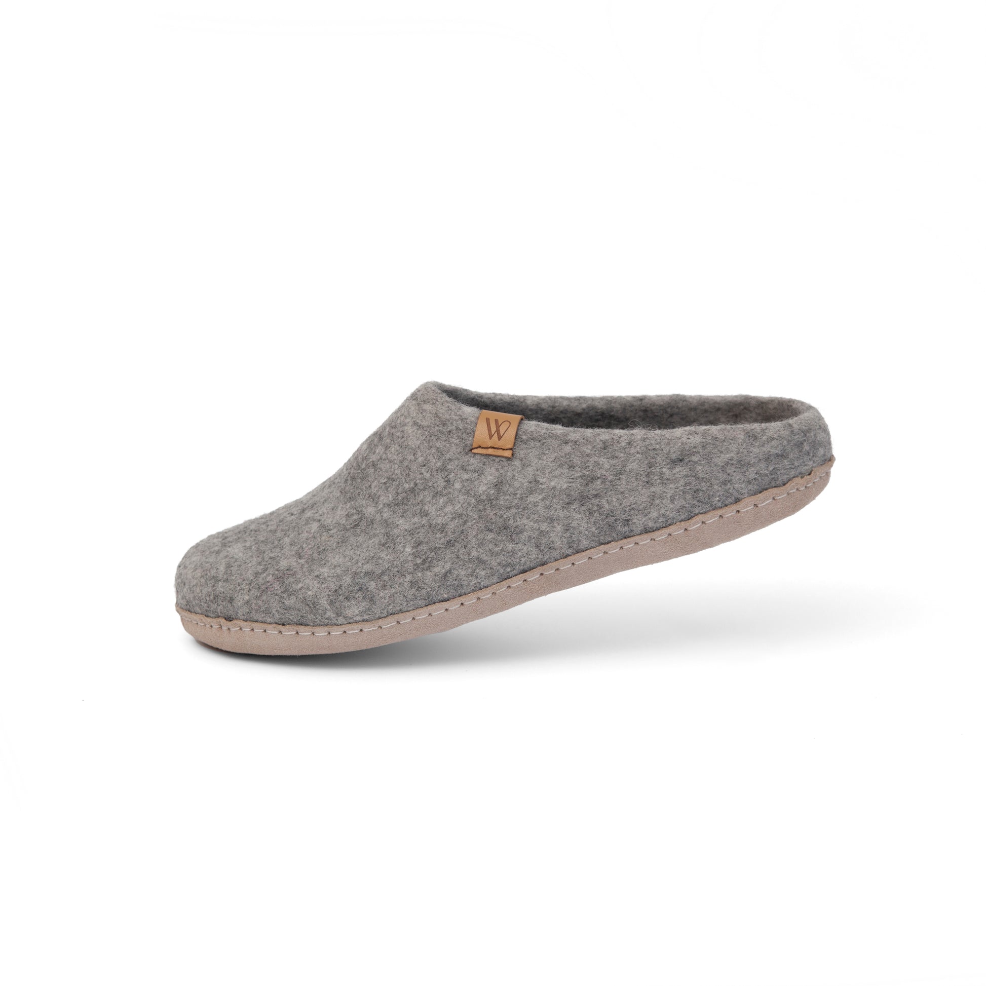 Slip on wool slipper