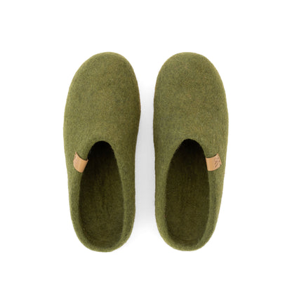 Suffolk Wool Slippers – Rubber Sole