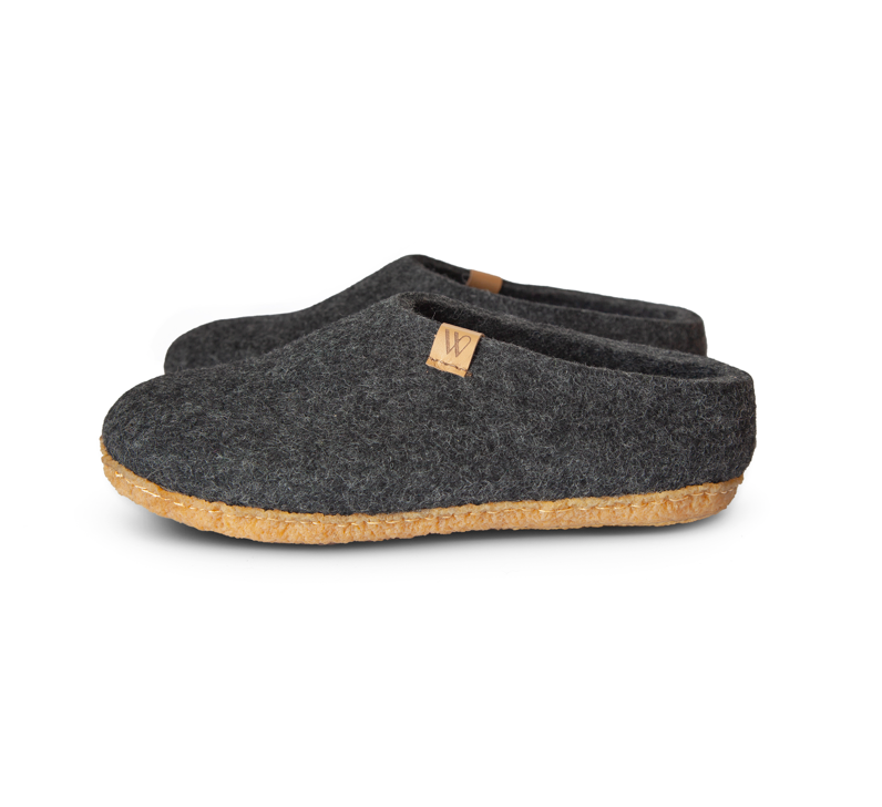 Valais Slip-on Rubber Sole | New Zealand Wool Slippers