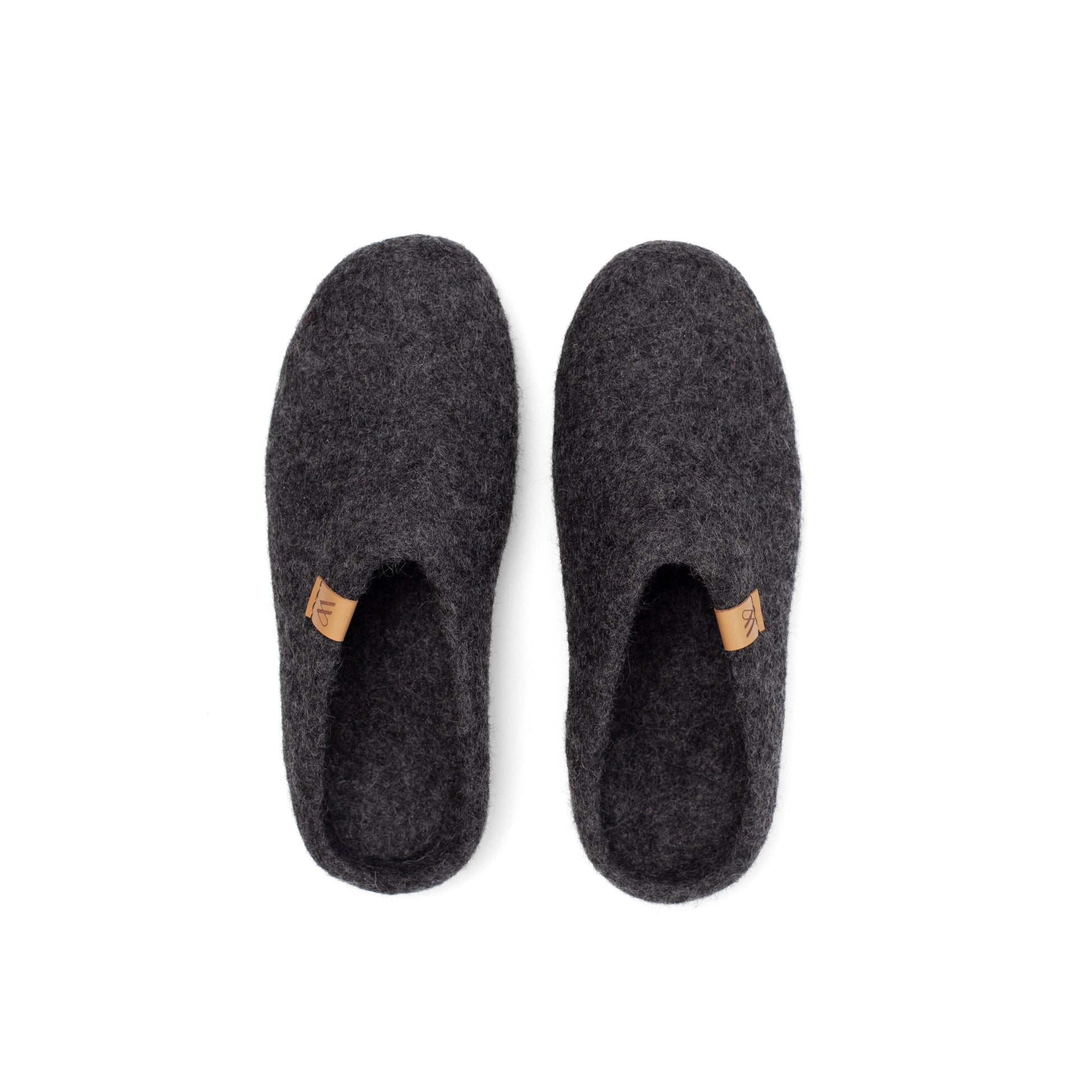 Wool Slipper NZ Charcoal by Woolfi