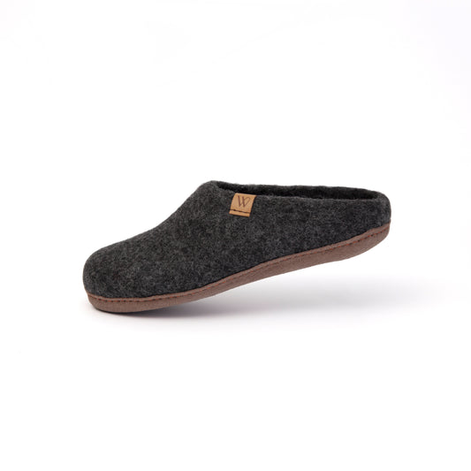The Suffolk | Wool Slipper | Charcoal